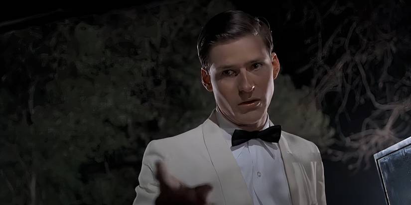 George McFly comes to Lorraine's rescue in Back to the Future