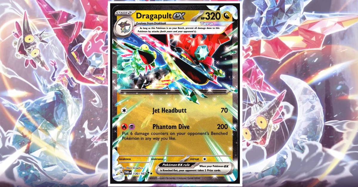 dragapult ex pokemon card 200/167 Twilight Masquerade Full Art Pokemon Secret Rare : Toys & Games 073/131 / Double Rare Card Type / HP / Stage Pokmon TCG: Hydreigon ex &