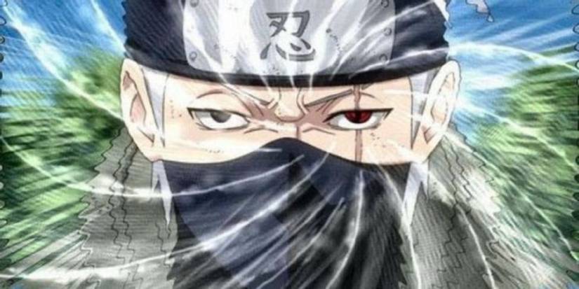 Kakashi Hatake uses Kamui with his left eye during the Fourth Great Ninja War in Naruto: Shippuden.