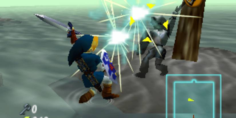 Legend of Zelda Ocarina of Time Shadow Link battle in the Water Temple