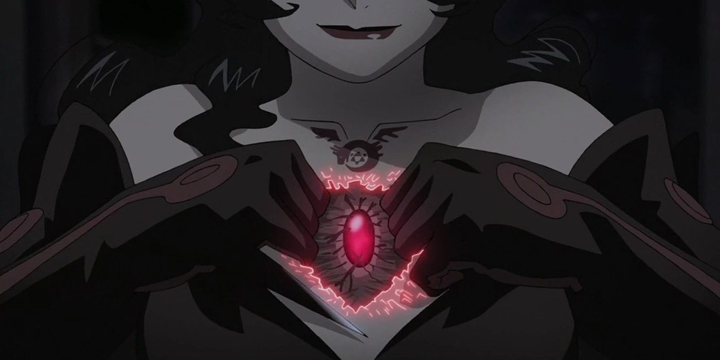 Lust shows off her Philosopher's Stone.