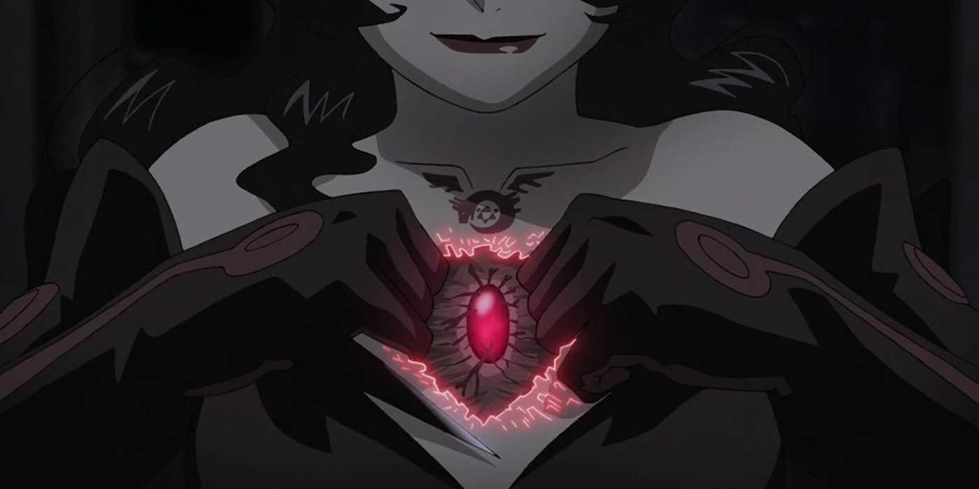 Lust shows off her Philosopher's Stone.