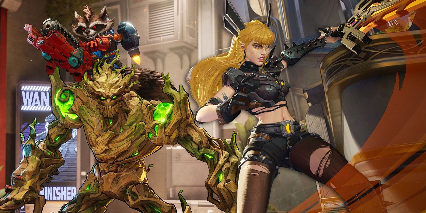 Magik, Rocket Raccoon and Groot Marvel Rivals