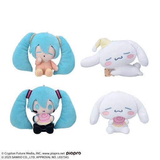特撮 Hatsune Miku& cinnamon roll Sanrio Set Hatsune Miku x Cinnamoroll Plush Mascot Set of 3 Japan