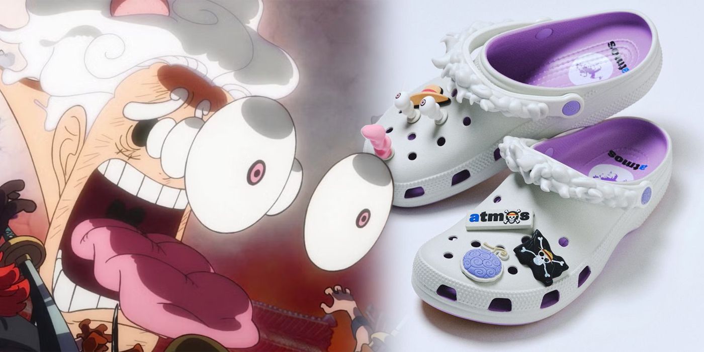 靴 ONE PIECE GEAR 5 x atmos x Crocs Crocs Classic Clog ONE PIECE x atmos Luffy Gear 5 Men's