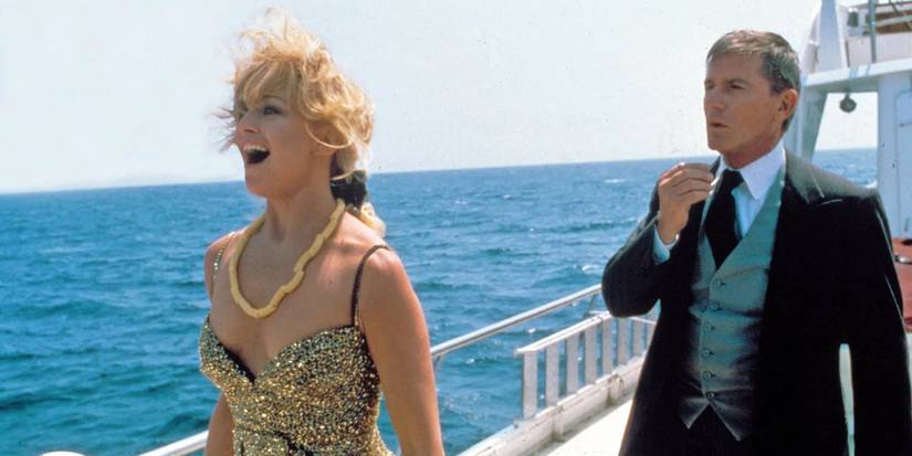 Roddy McDowall and Goldie Hawn in Overboard 1987