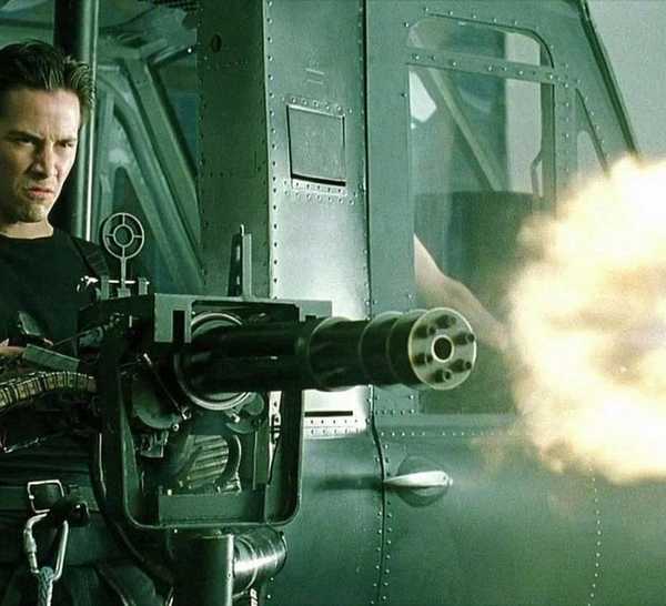 Keanu Reeves Machine Gun The Real Villains of The Matrix Were Hiding in Plain Sight the Whole ...