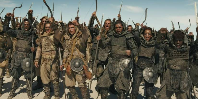 The Ariel clans cheer in The Wheel of Time