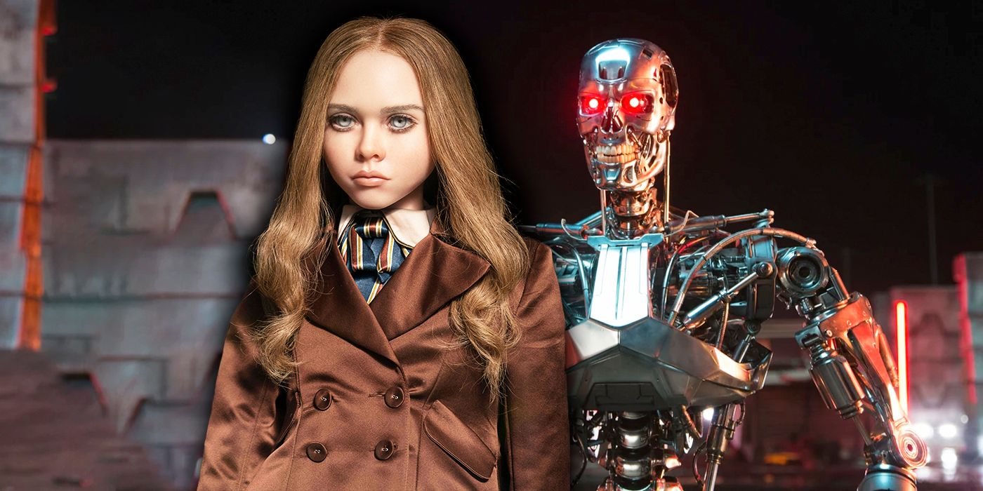 Megan with a T-800 in the background