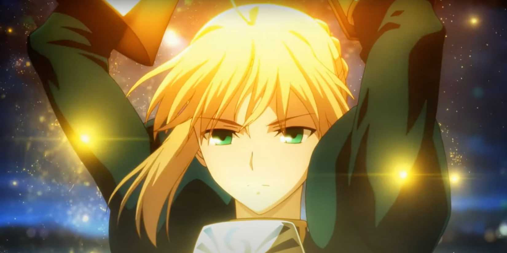 Saber utilise son Noble Phantasm dans Fate/Zero.