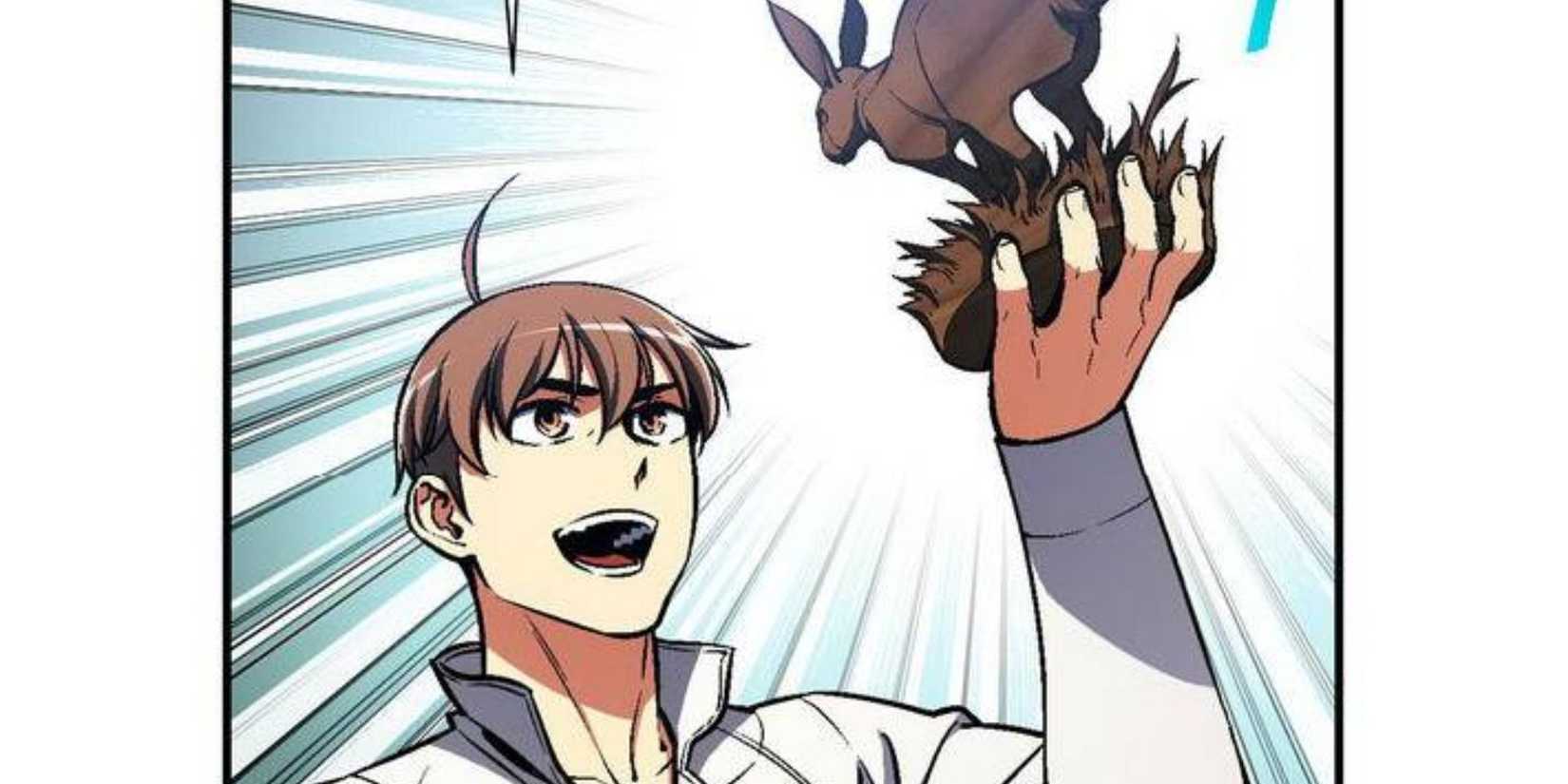 Hyun Lee holds up his wood carving of a bunny in The Legendary Moonlight Sculptor.