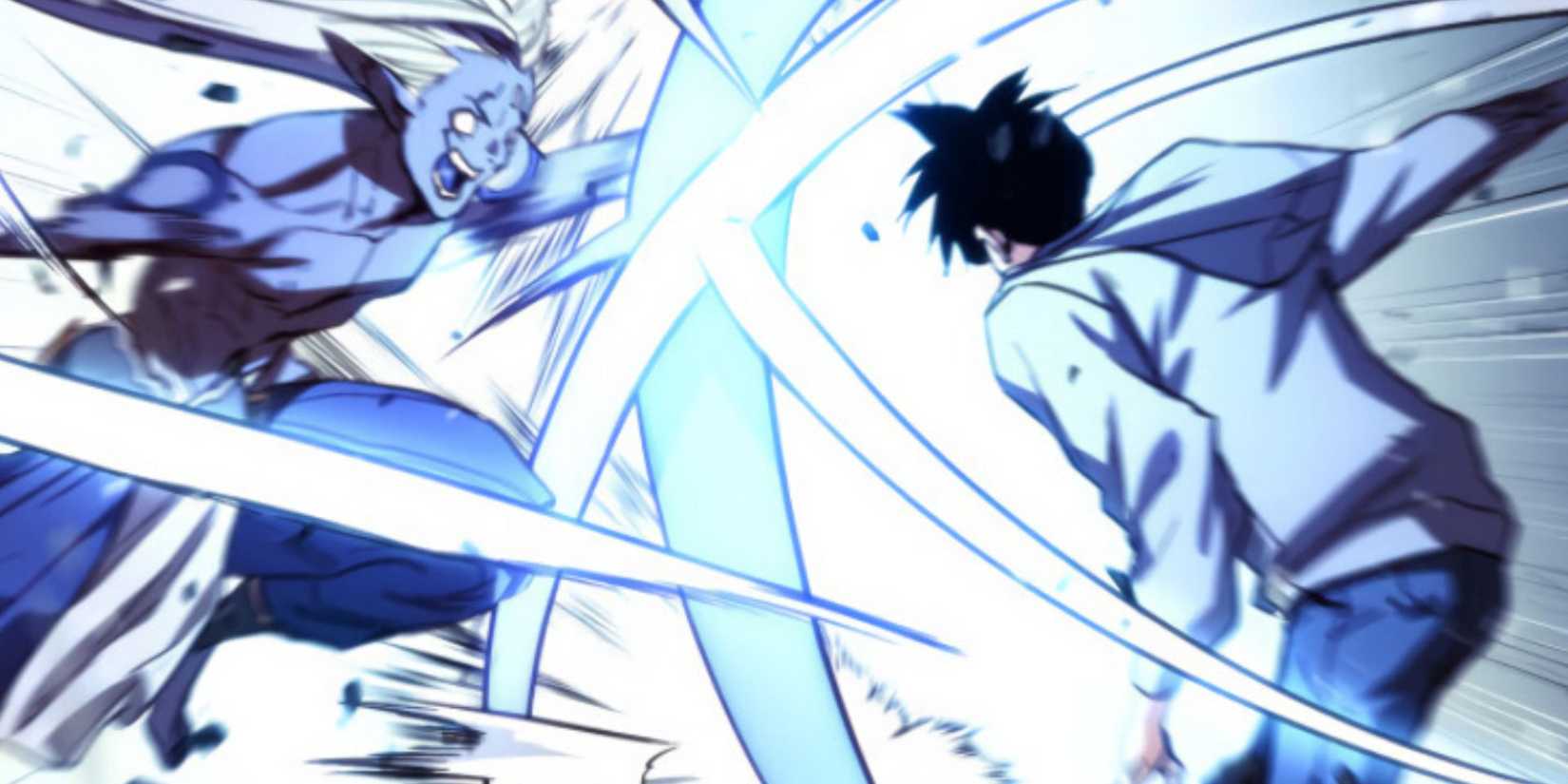 Meleegod fights a dark elf after loading into the game in Ranker's Return.