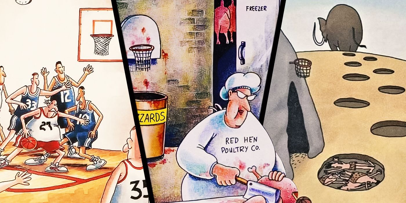 10 Funniest Far Side Comics About Basketball