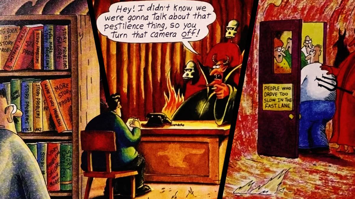Gary Larson Far Side Comics Featuring Demons