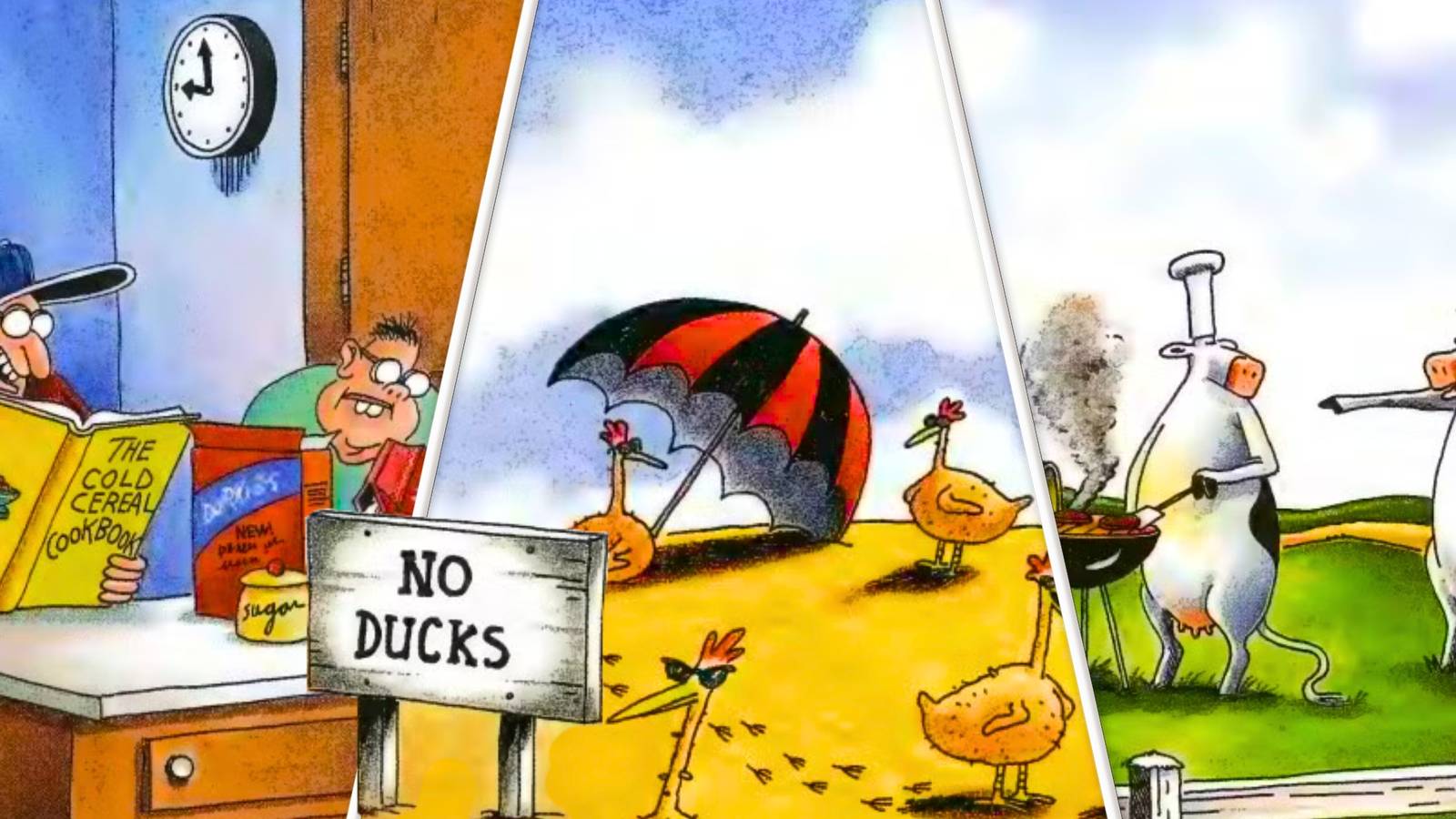 Die besten Far Side-Comics aus jedem Jahr der 1980er Jahre.