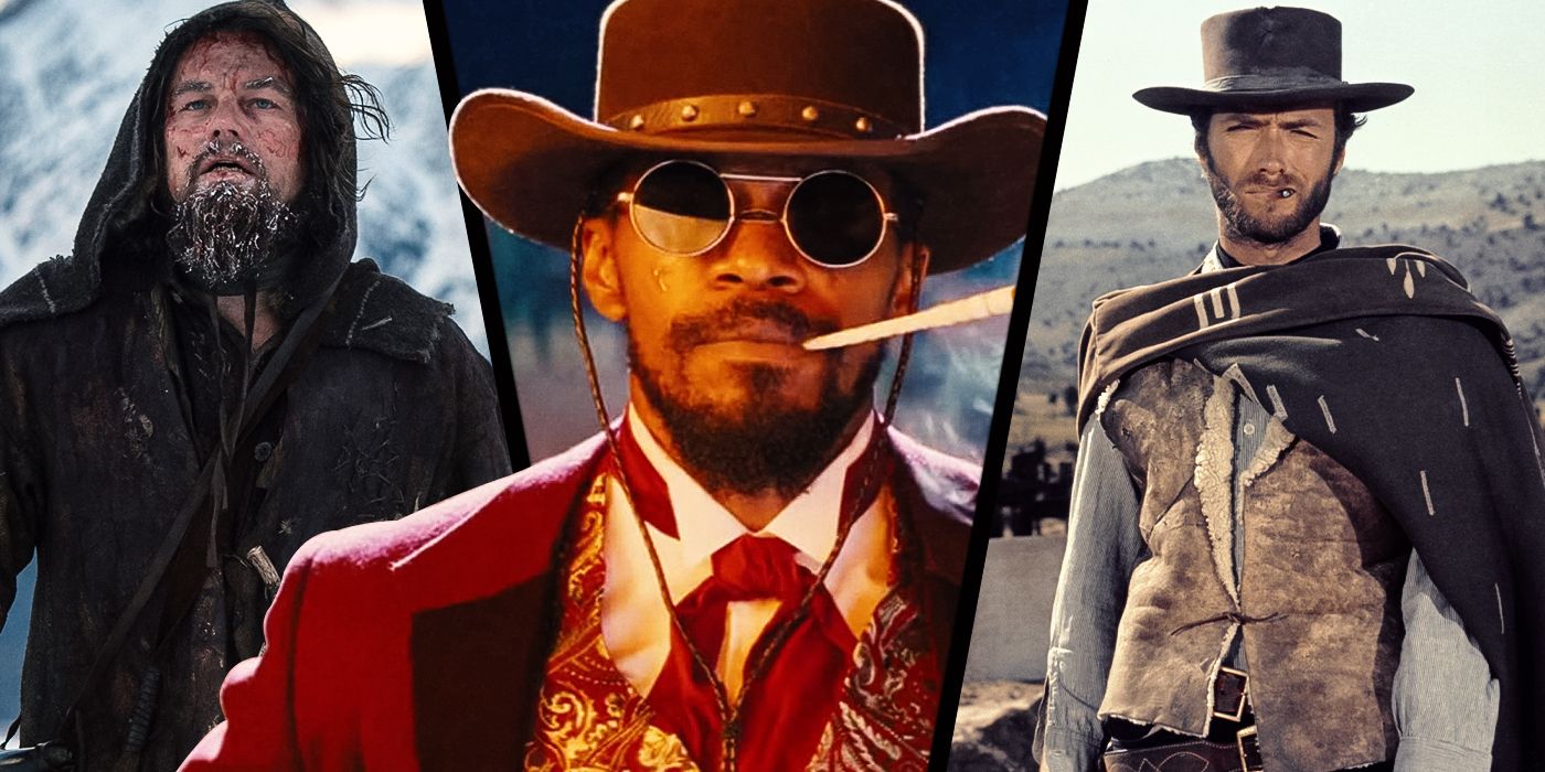 Images of The Revenant, Django Unchained and The Good, the Bad and the Ugly