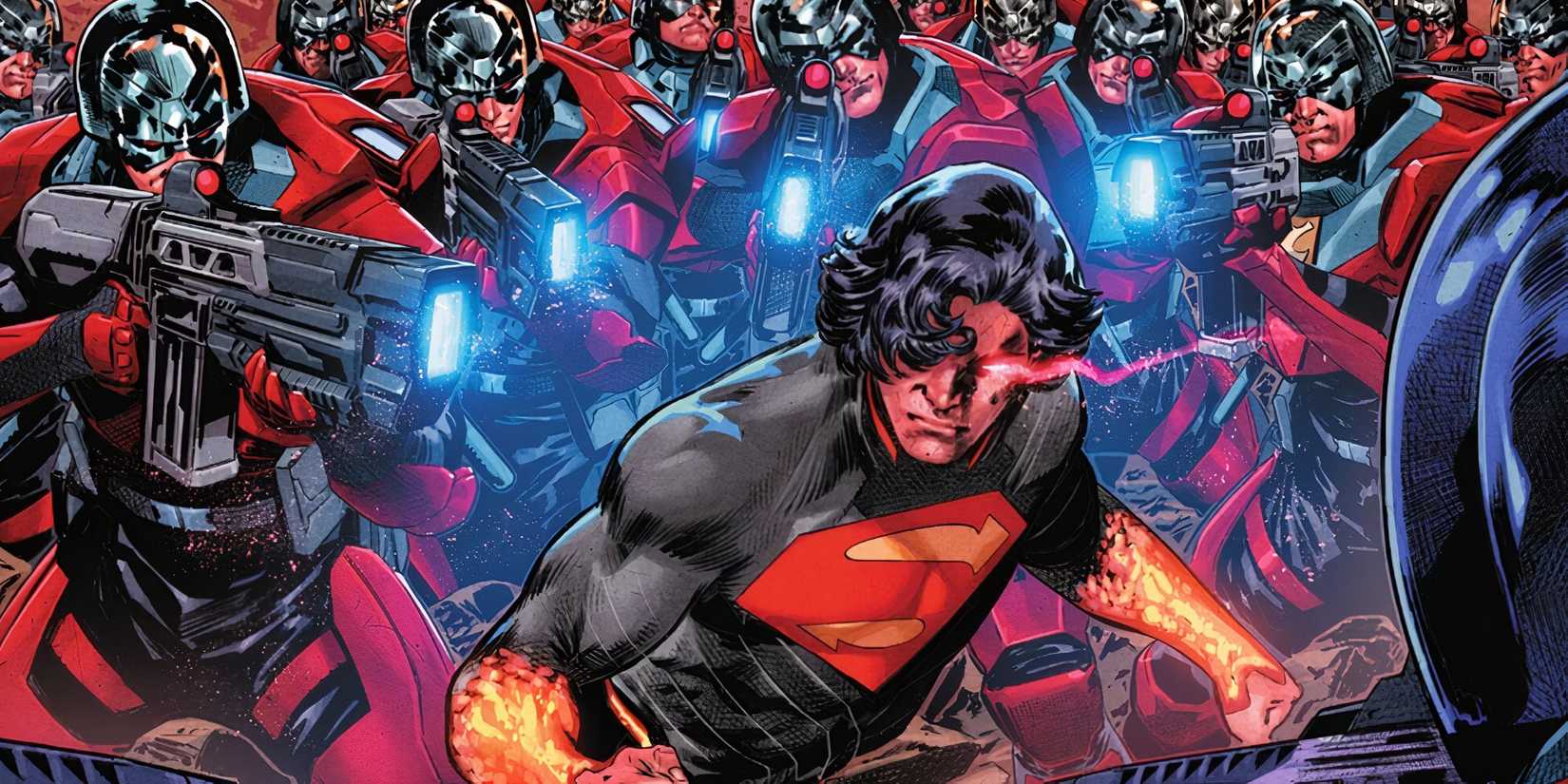 The Peacemakers arrest Absolute Superman on #2 cover
