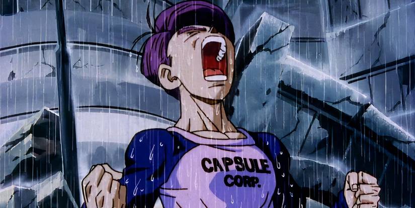 Future Trunks becomes a Super Saiyan for the first time in Dragon Ball Z: The History of Trunks.
