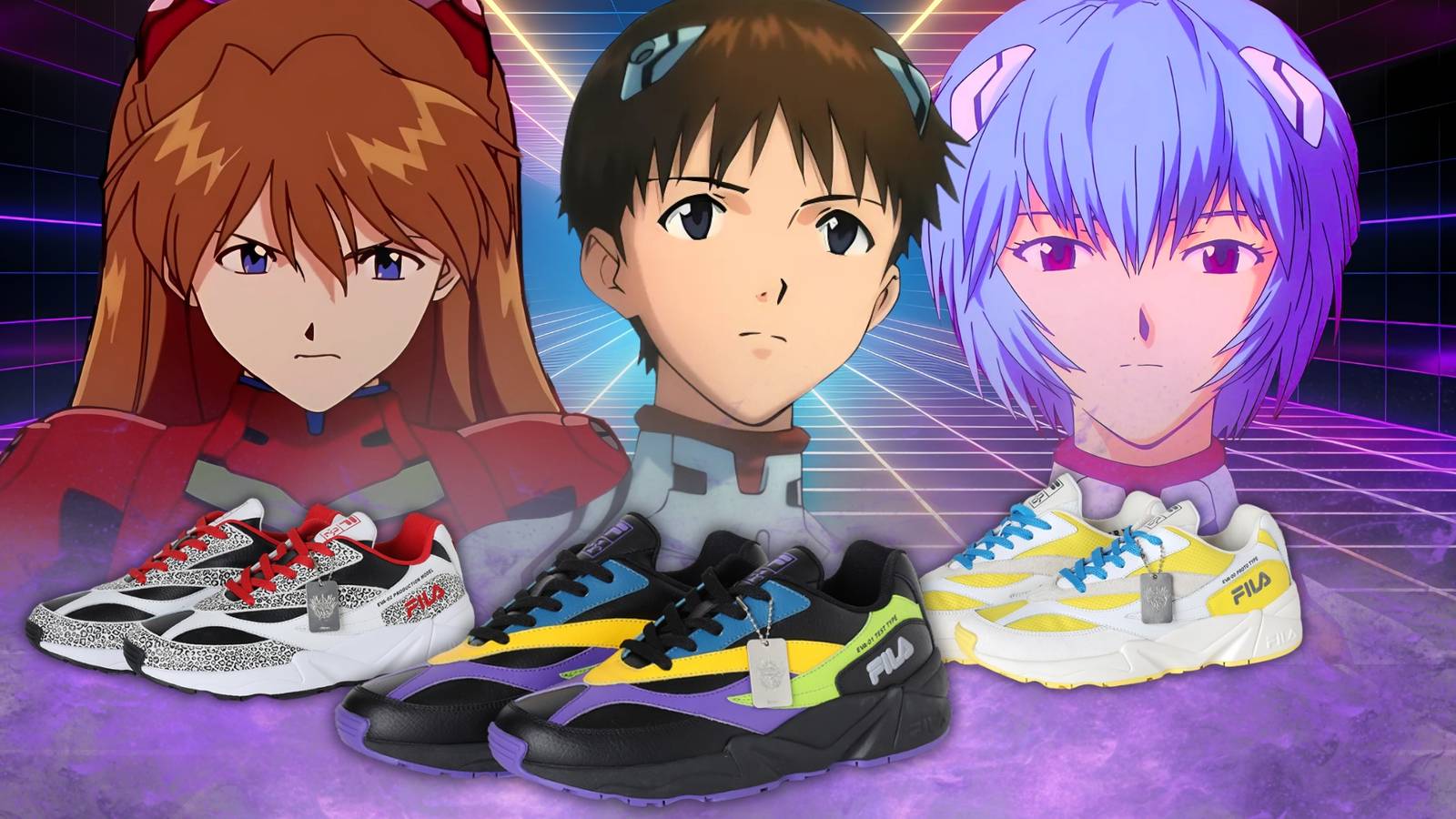 エヴァ fila FILA x EVANGELION コラボスニーカー 渚カヲル FILA 