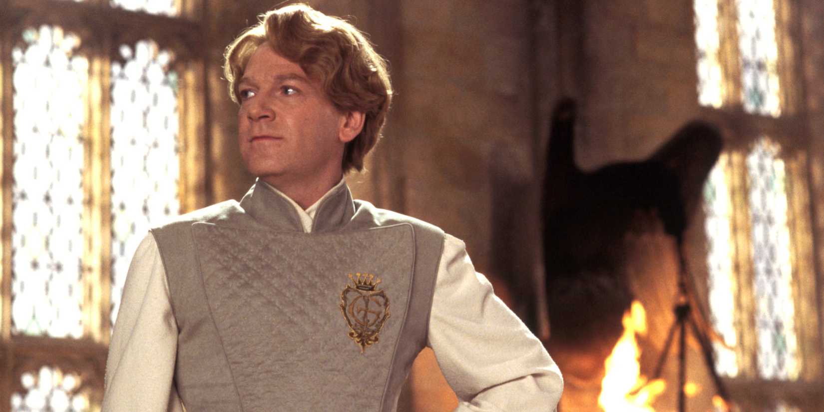 Gilderoy Lockhart poses for his class in Chamber of Secrets