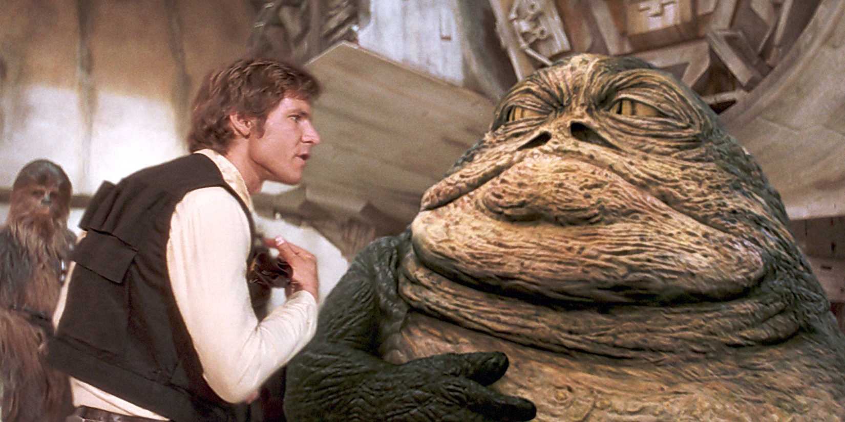 Han Solo and Jabba the Hutt in Star Wars