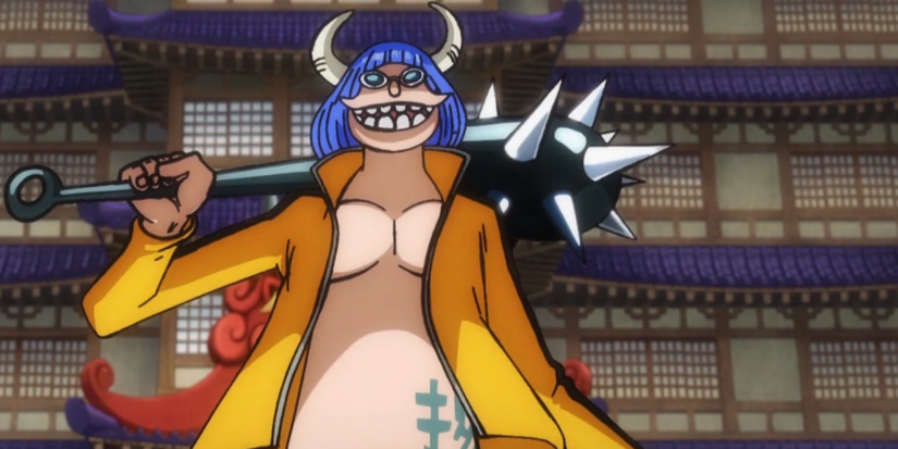 Hatcha sorrindo em One Piece