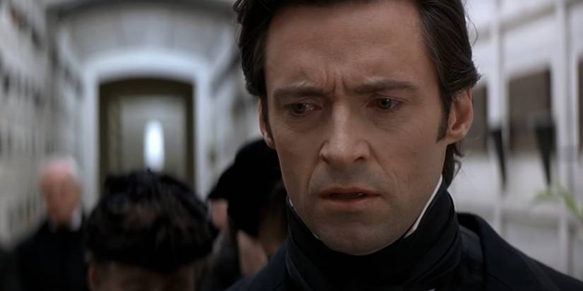 Hugh Jackman during a scene in The Prestige
