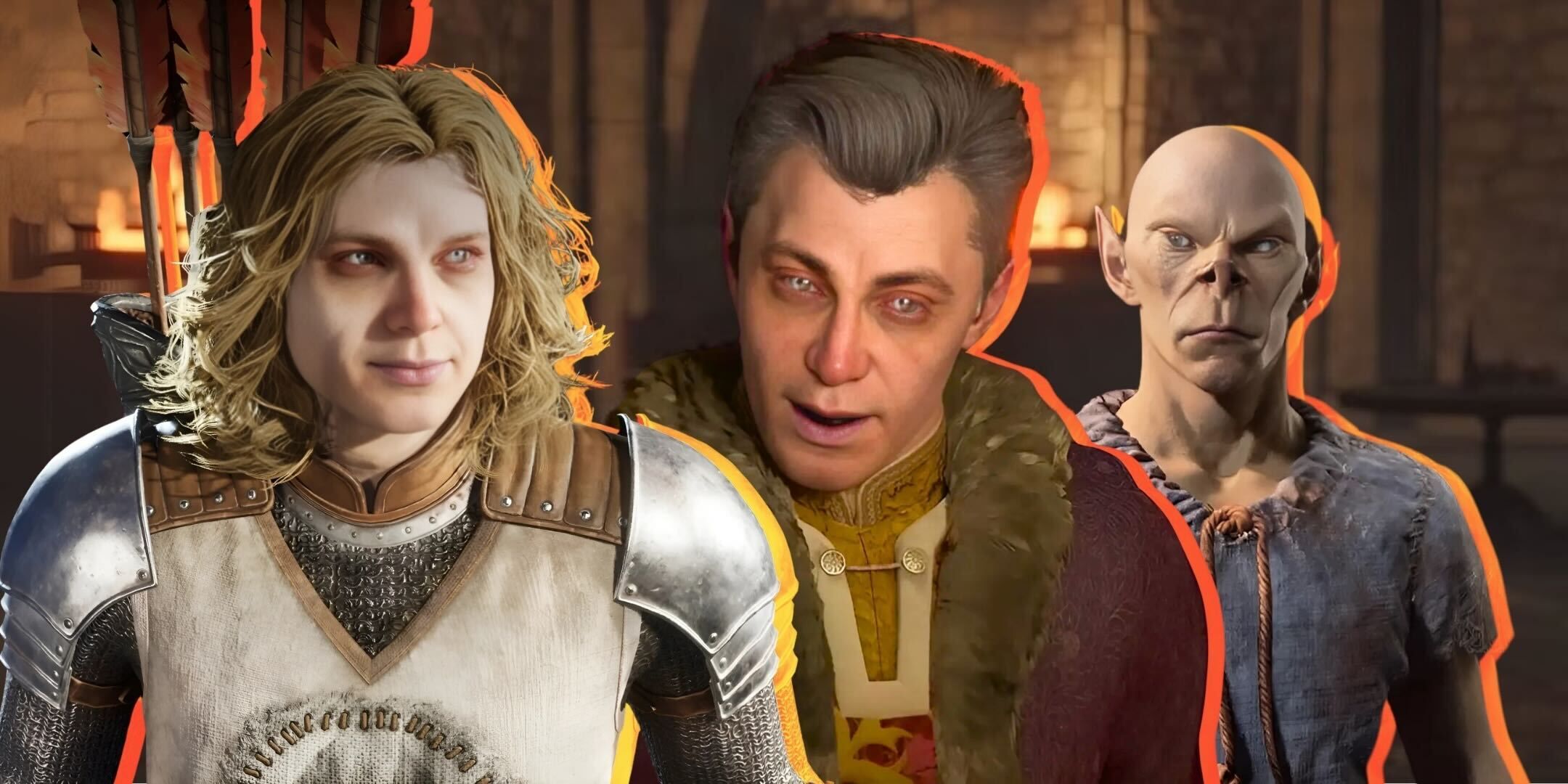 A collage featuring vampires from Elder Scrolls IV: Oblivion Remastered