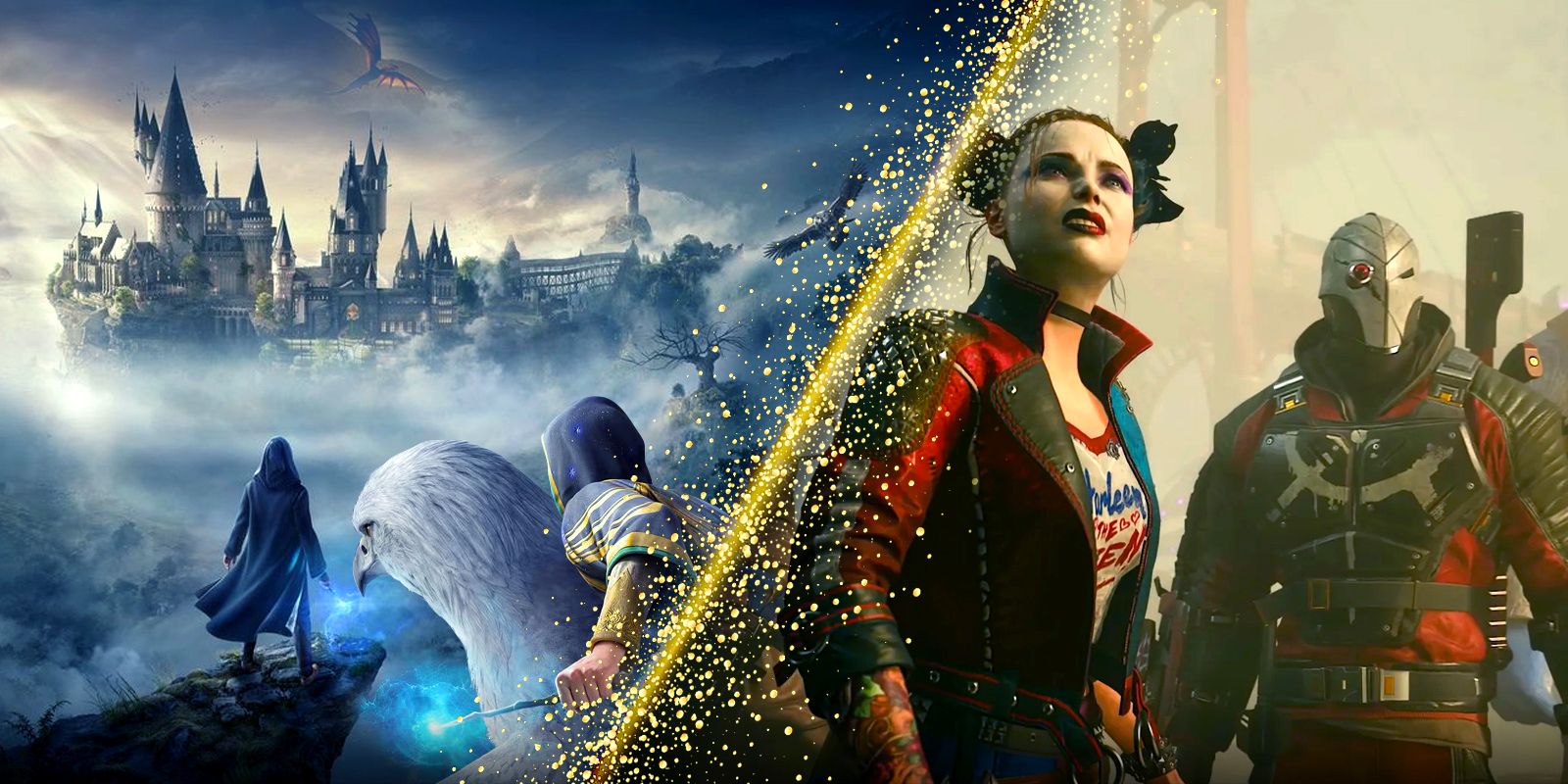 It's-the-End-of-an-Era-for-AAA-Gaming-and-Console-Exclusives featuring Hogwarts Legacy and Suicide Squad: Kill the Justice League