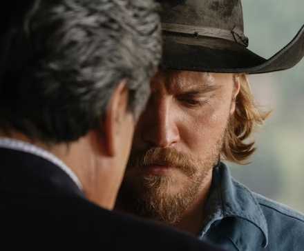 Kayce and Thomas Rainwater from Yellowstone.