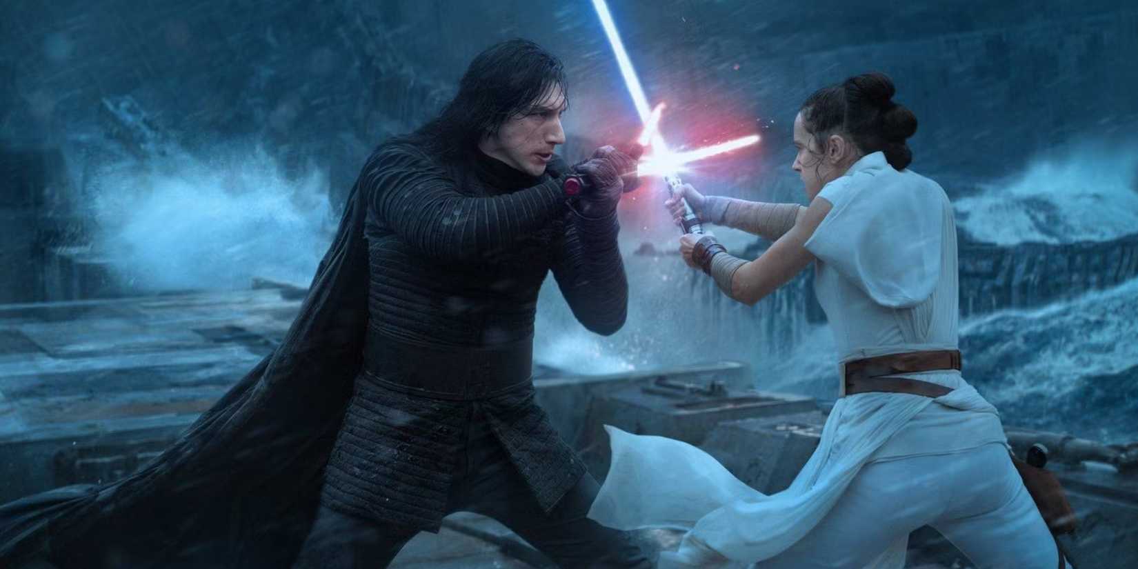 Kylo Ren vs Rey in Star Wars Episode IX The Rise of Skywalker