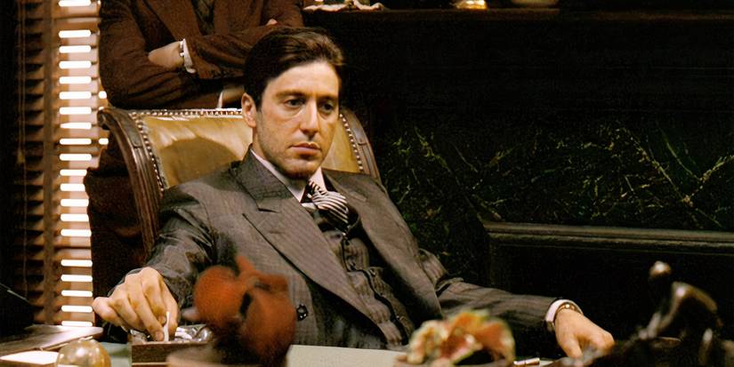 Michael takes over his father's business in The Godfather.