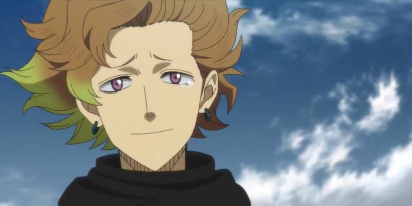 Finral shedding tears of joy in Black Clover