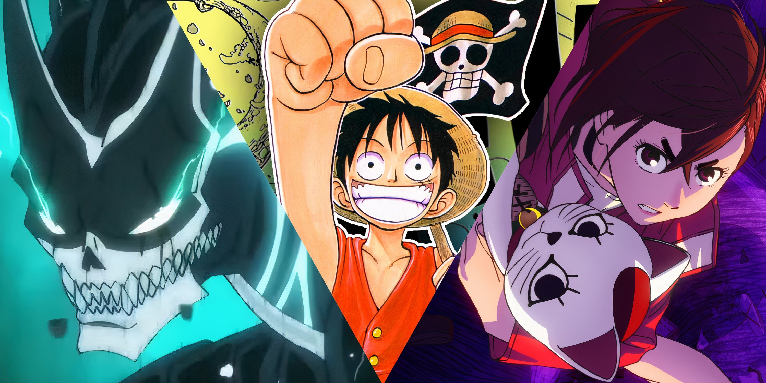 Kaiju No. 8, One Piece, and Dandadan