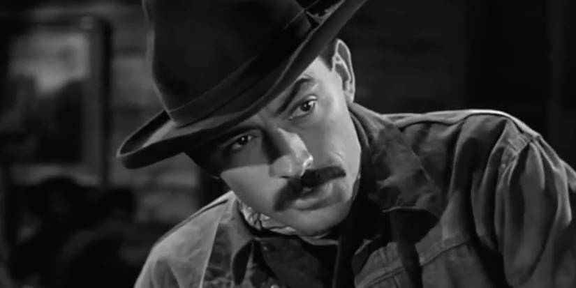 Gregory Peck dressed as Jimmy Ringo in The Gunfighter