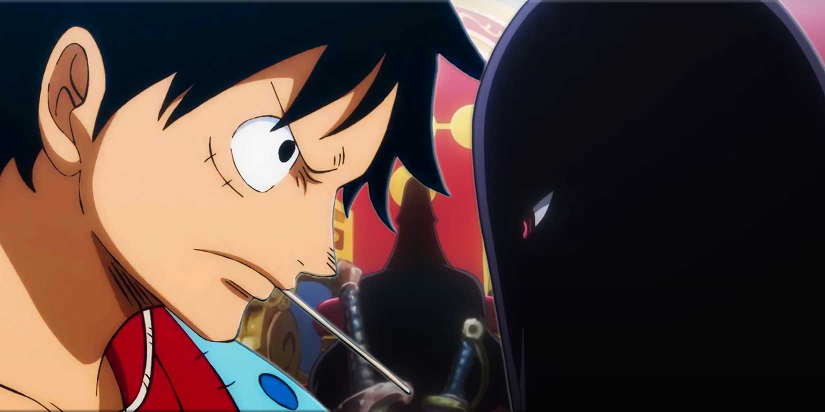 Monkey D. Luffy and Imu from One Piece