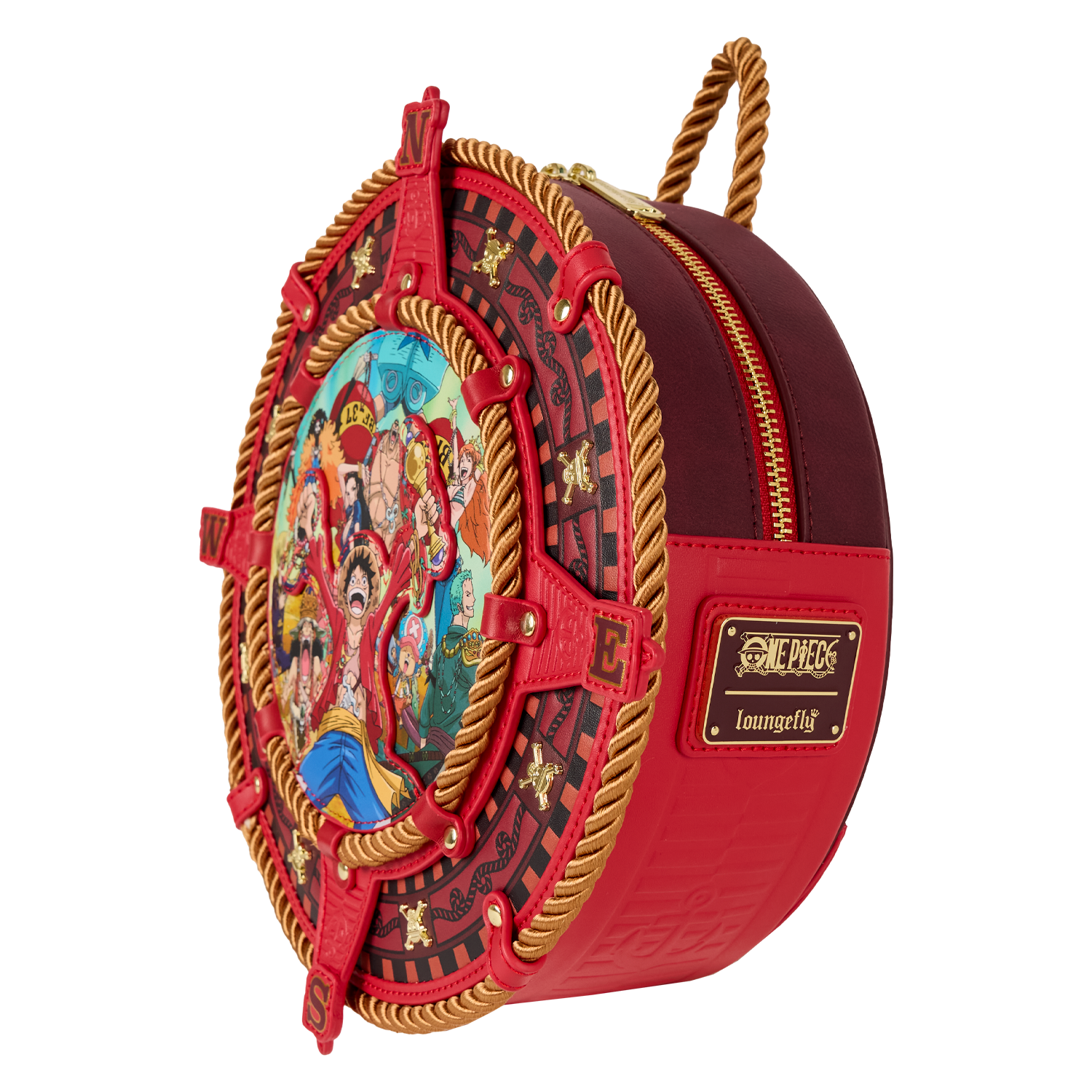 anime loungefly mini backpack NYCC Limited Edition Jujutsu Kaisen Ryomen Sukuna Cosplay | Officially Licensed | Plastic/Vegan Leather consuming battle against the curses with the Loungefly Yuji Itadori Cosplay Mini Backpack EXCLUSIVE: One Piece Anime Fans