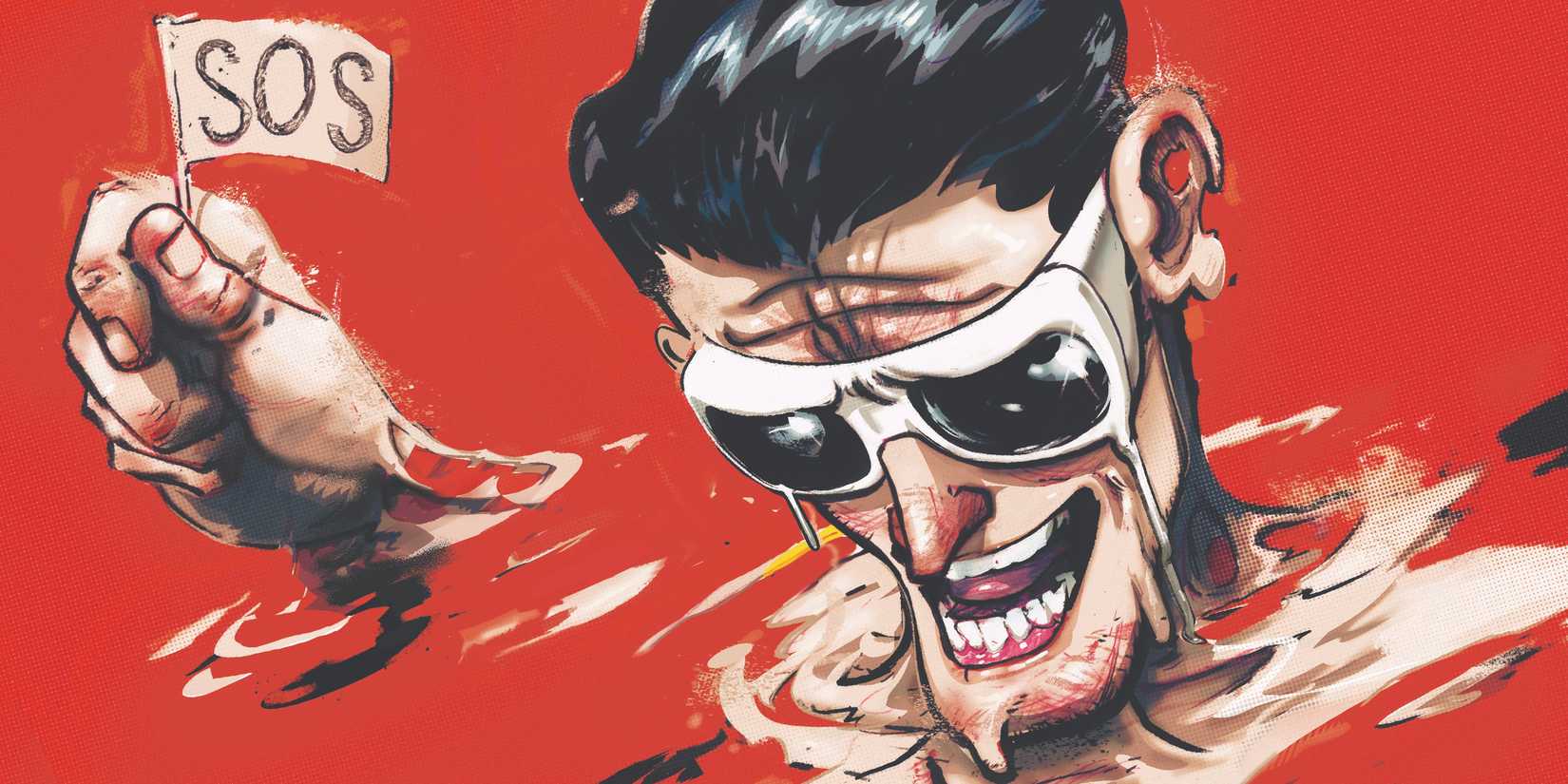 Plastic Man melting on the DC Black Label Plastic Man, No More cover