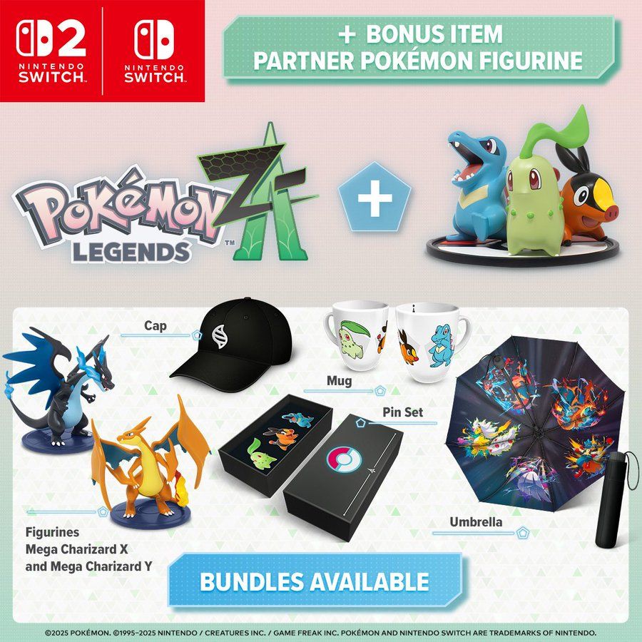 Pokémon Z-A Bundles Coming to Nintendo Store For Launch
