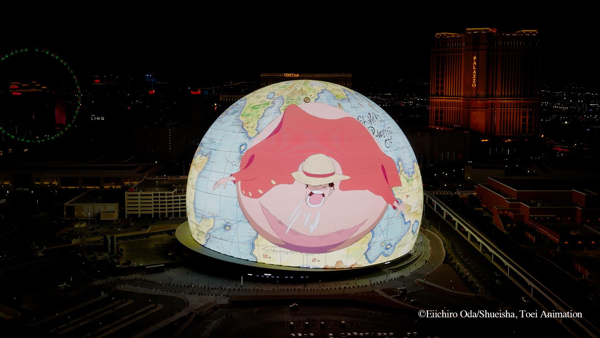 One Piece Anime's Record-Breaking Las Vegas Sphere Display Returns