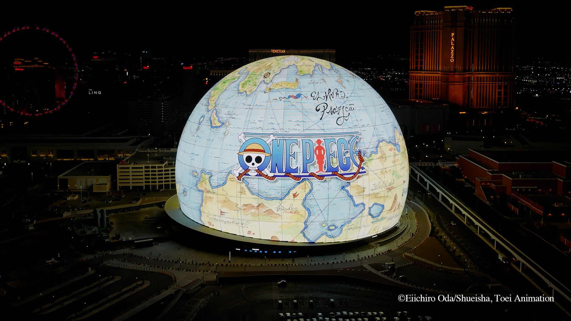 One Piece Anime's Record-Breaking Las Vegas Sphere Display Returns
