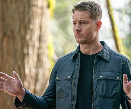 Colter with his hands up in Tracker.