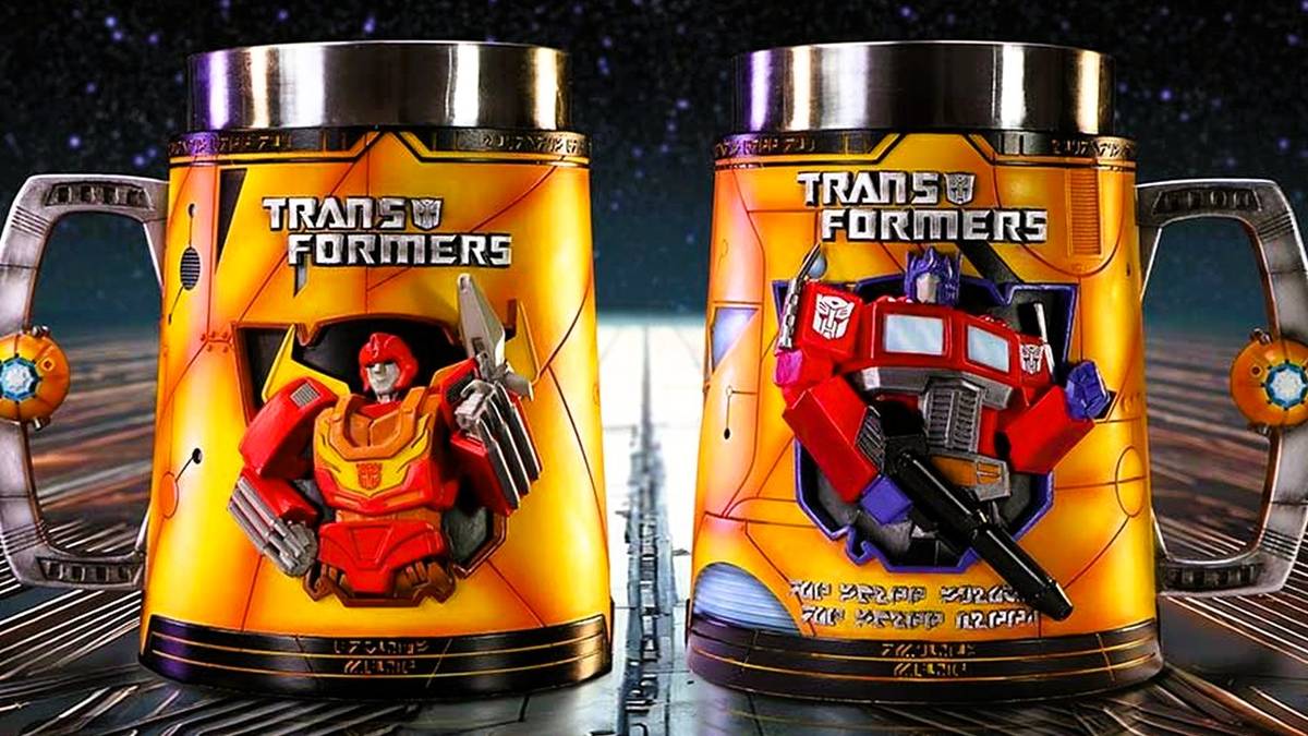 Transformers Toast Rack Transformers' Optimus & Rodimus Prime Help Fans Raise a Toast to Gen 1 ...