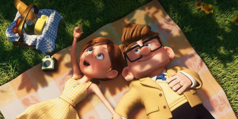 Carl and Ellie from Up in their youth