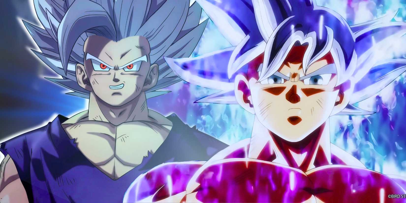 Dragon Ball Super's Ultra Instinct Goku and Beast Gohan from the anime