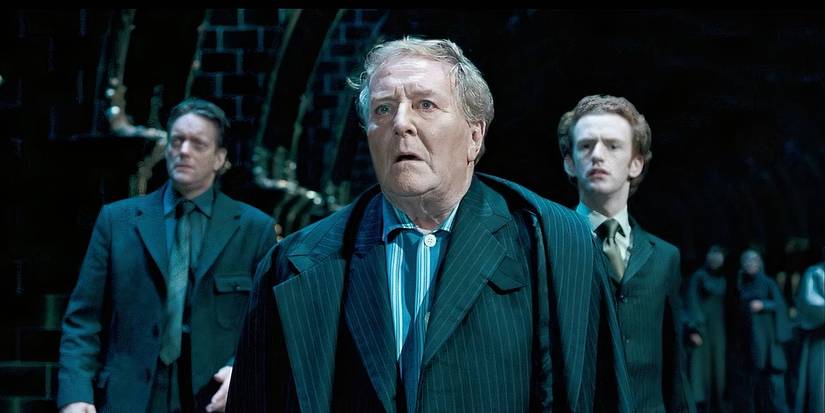Percy Weasley with the Minister of Magic in Harry Potter and the Order of the Phoenix.