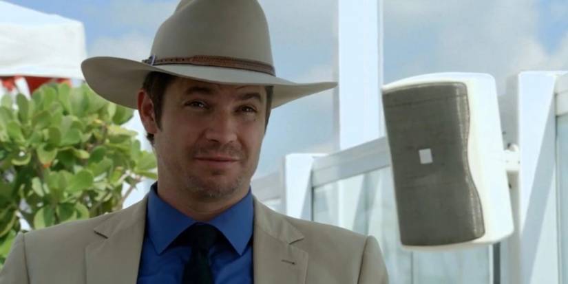 Timothy Olyphant as Deputy U.S. Marshal Raylan Givens from the TV series Justified