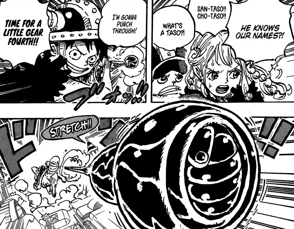 Luffy reveals his Mini Gear 4 in the Elbaph Arc of One Piece