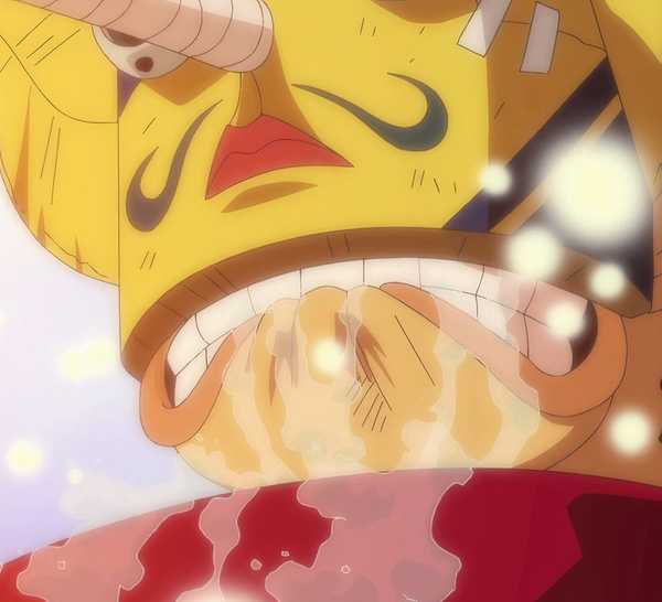 Sniper King (Usopp) crying as he watches the Going Merry