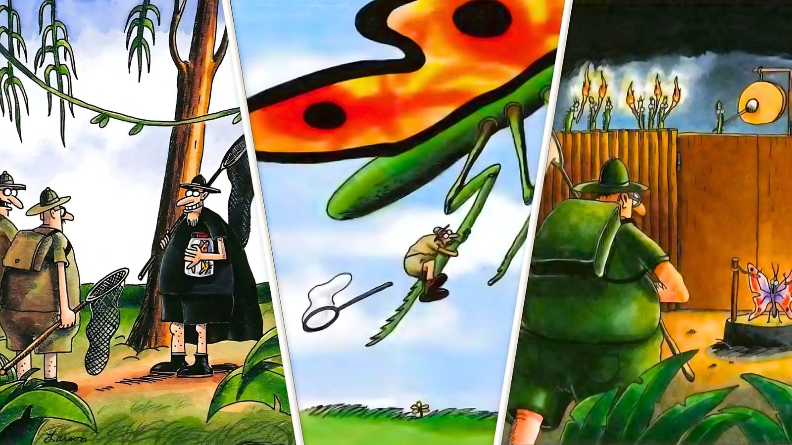 10 Funniest Far Side Comics featuring Butterflies, Ranked